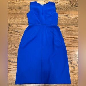 Clove Petite 4P Royal Blue Sheath Dress Keyhole Sleeveless Work Cocktail
